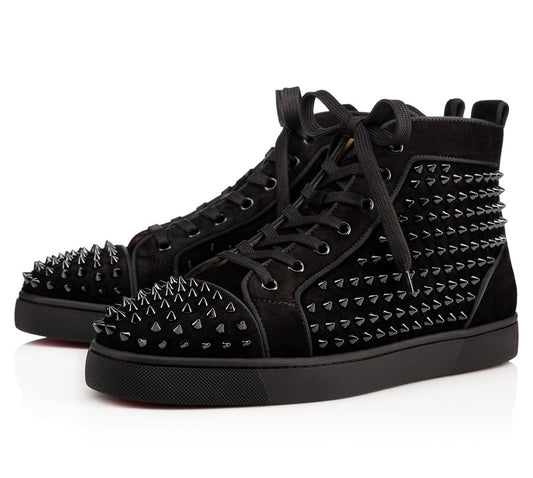 Loub** Black Spikes High Top